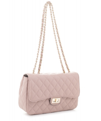 Quilted Classic Shoulder Bag HL20031 BLUSH